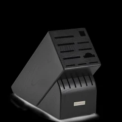 17-Slot Black Knife Block